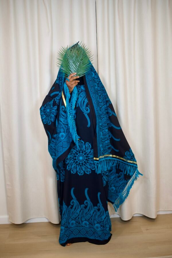 Premium Rayon Batik Maxi Dress and Large Scarf Set (Paisley)