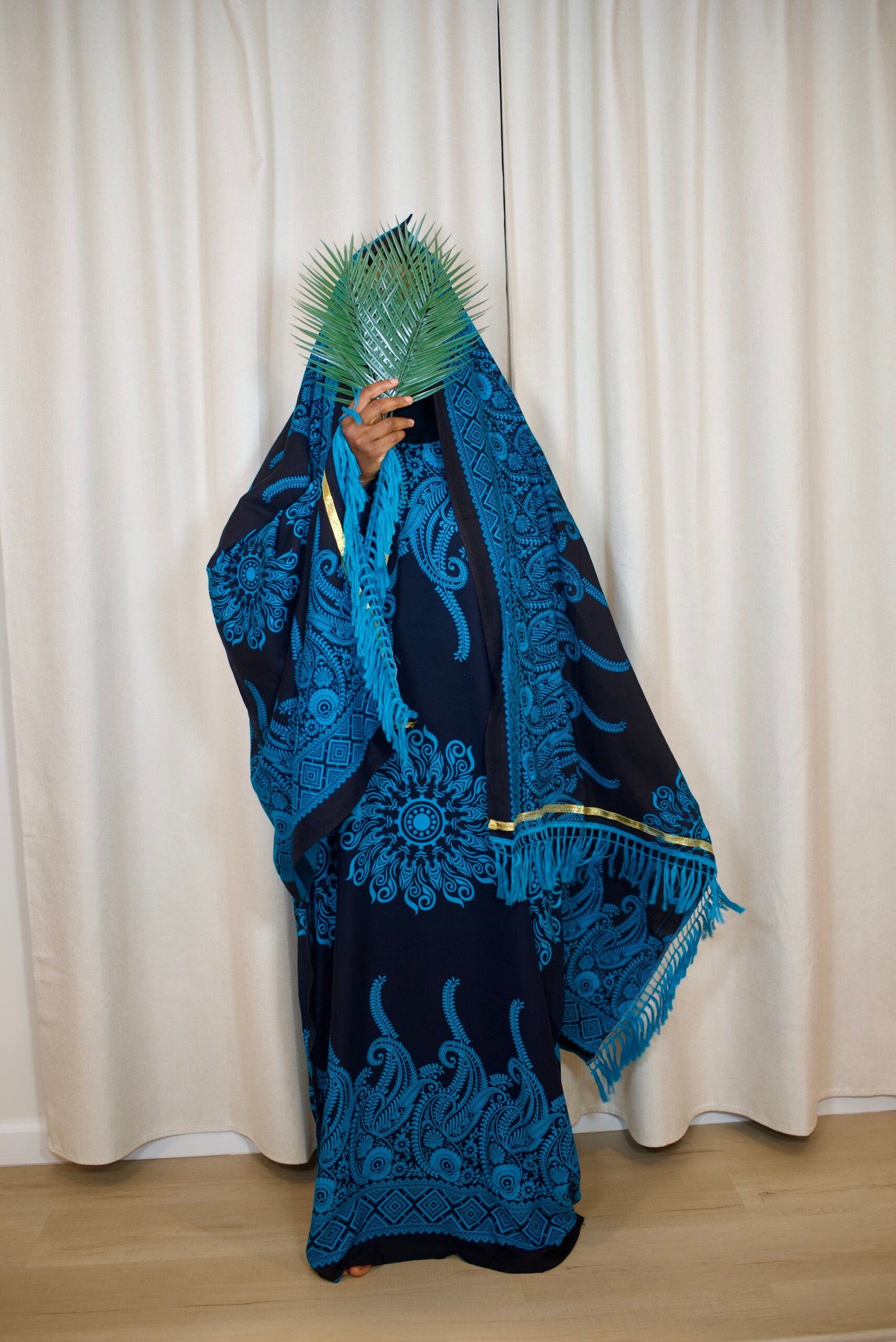 Premium Rayon Batik Maxi Dress and Large Scarf Set (Paisley)