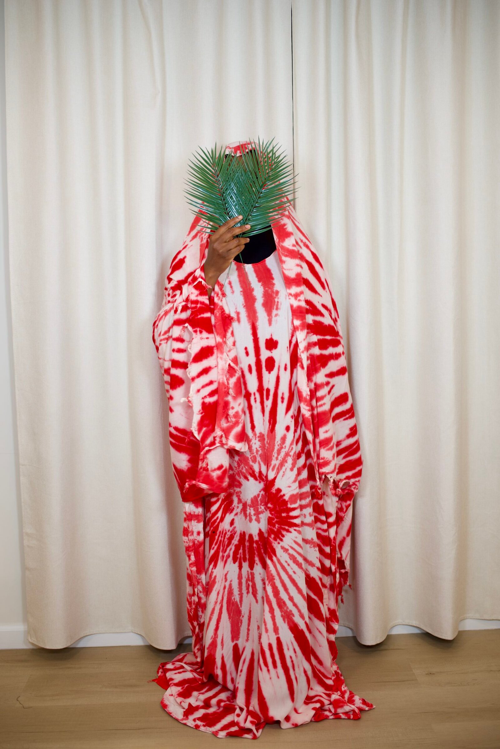 Tie Die Maxi Dress and Large Scarf Set (Starlight) - Image 5