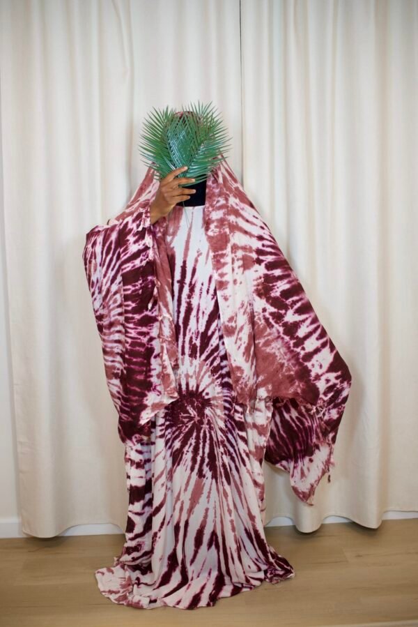 Tie Die Maxi Dress and Large Scarf Set (Starlight) - Image 2