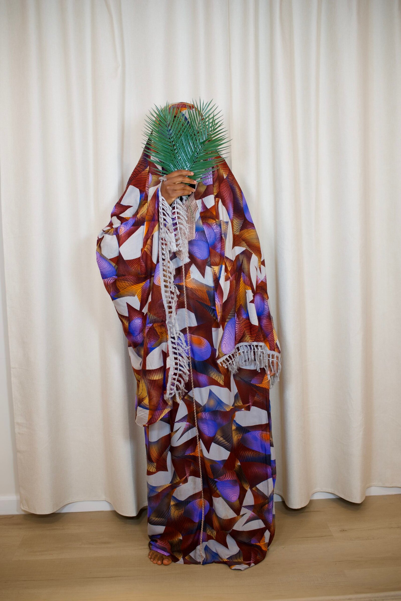 Ribbon Detail Maxi Dress and Large Scarf Set