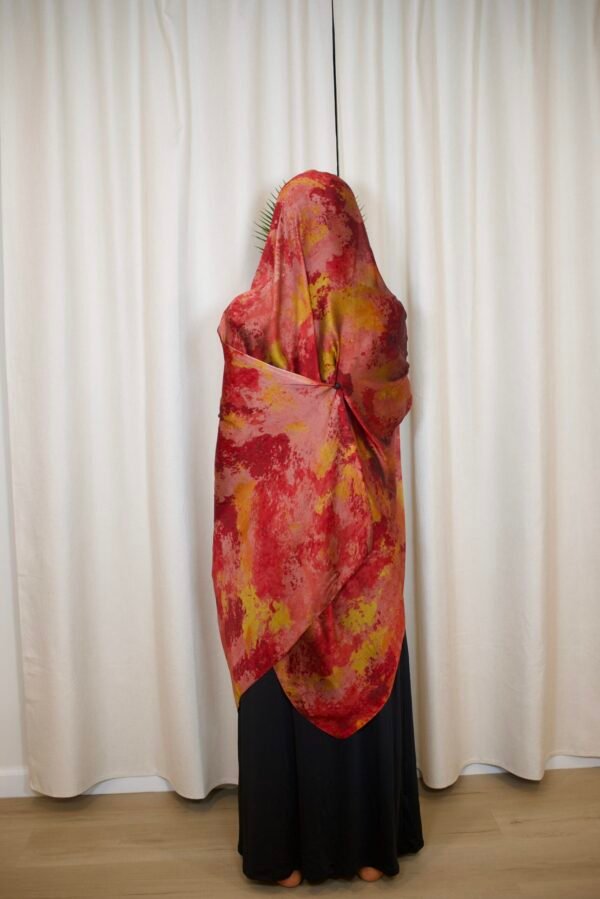 Extra Large Silky Print Hijabs (Bold and Vivid) - Image 4