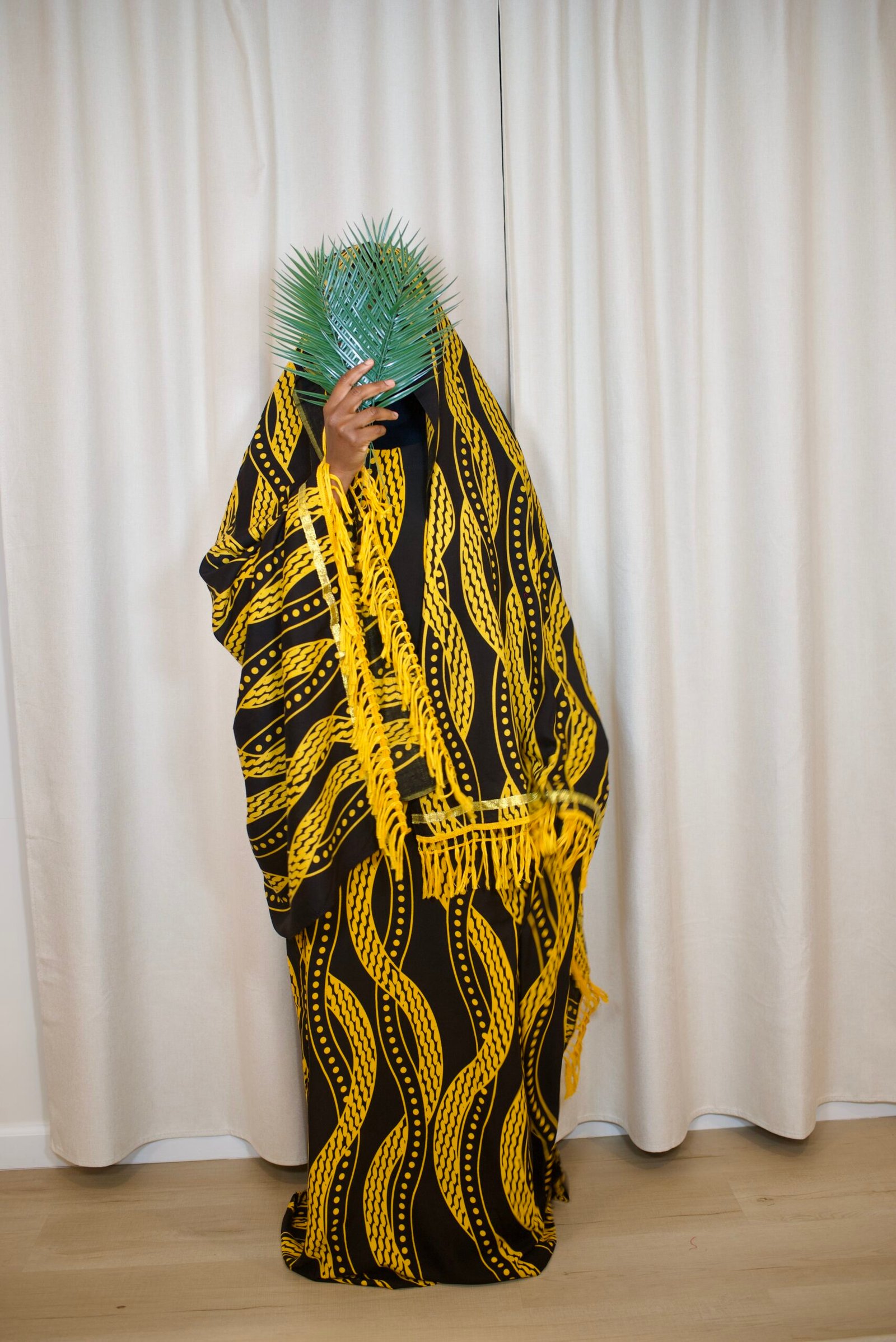 Premium Rayon Batik Maxi Dress and Large Scarf Set (Helix)