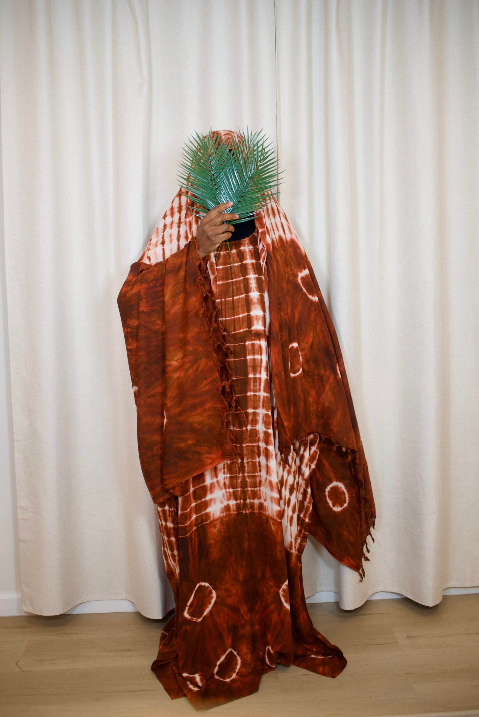 Tie Die Maxi Dress and Large Scarf Set (Rainfall)