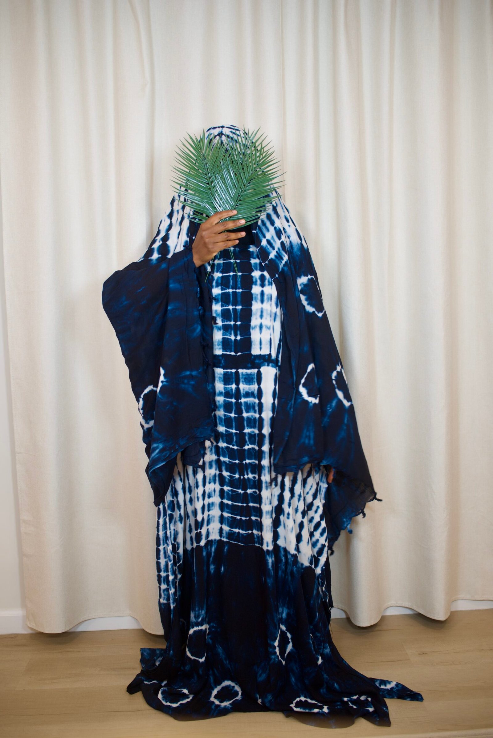 Tie Die Maxi Dress and Large Scarf Set (Rainfall) - Image 4
