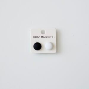 Round Plain Matte Hijab Magnets (Pack of 2)