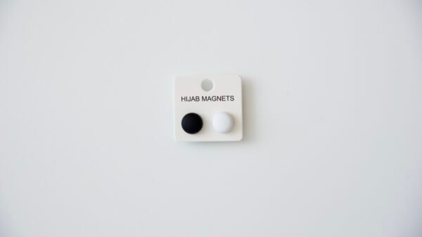 Round Plain Matte Hijab Magnets (Pack of 2)