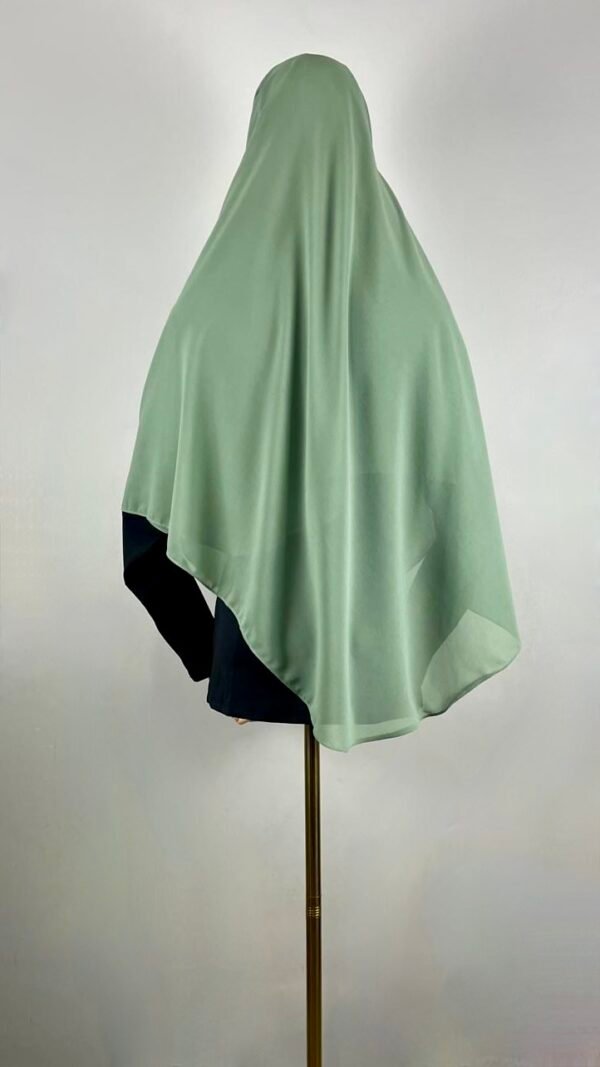 Solid Chiffon Double Loop Pre-stitched Hijab - Image 7
