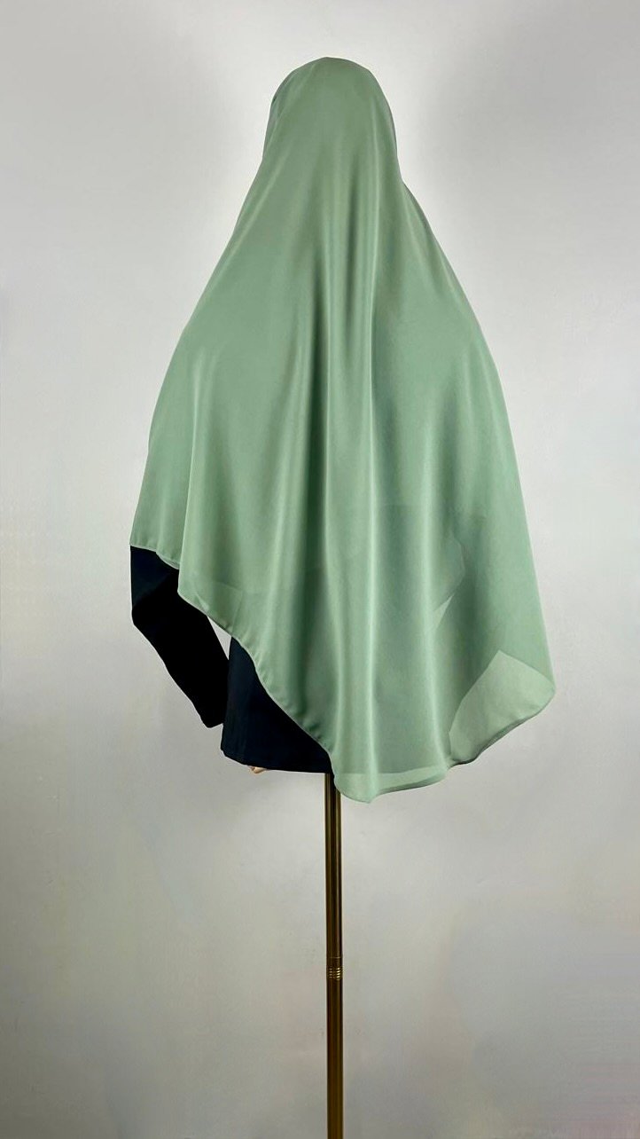 Solid Chiffon Double Loop Pre-stitched Hijab - Image 7