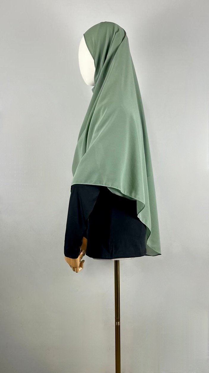 Solid Chiffon Double Loop Pre-stitched Hijab - Image 9