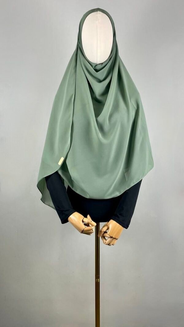 Solid Chiffon Double Loop Pre-stitched Hijab - Image 8