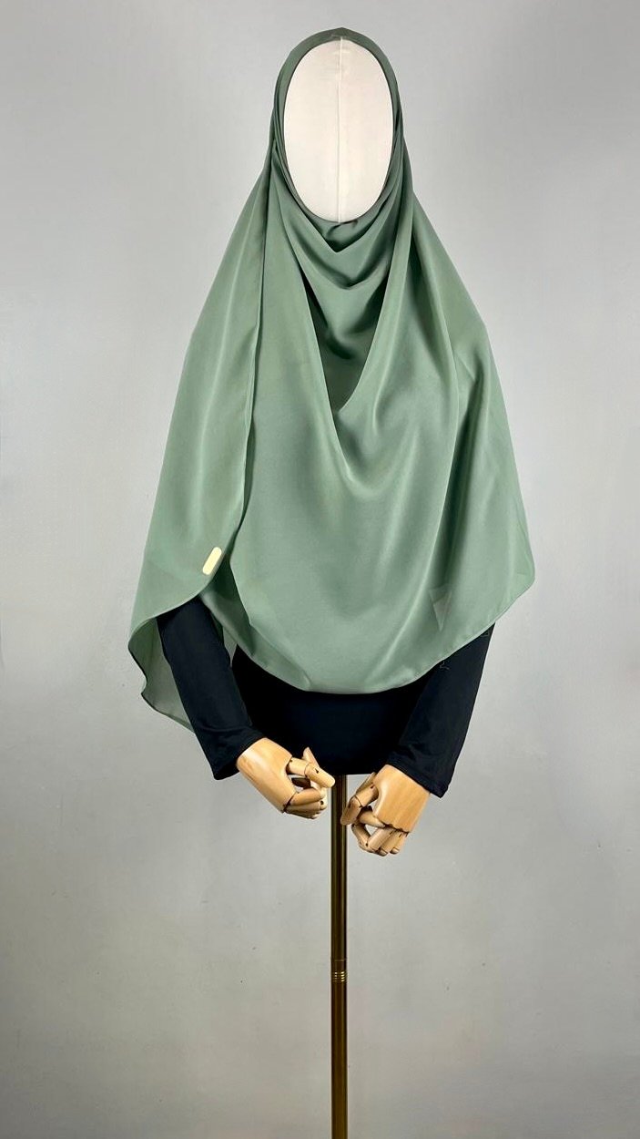 Solid Chiffon Double Loop Pre-stitched Hijab - Image 8