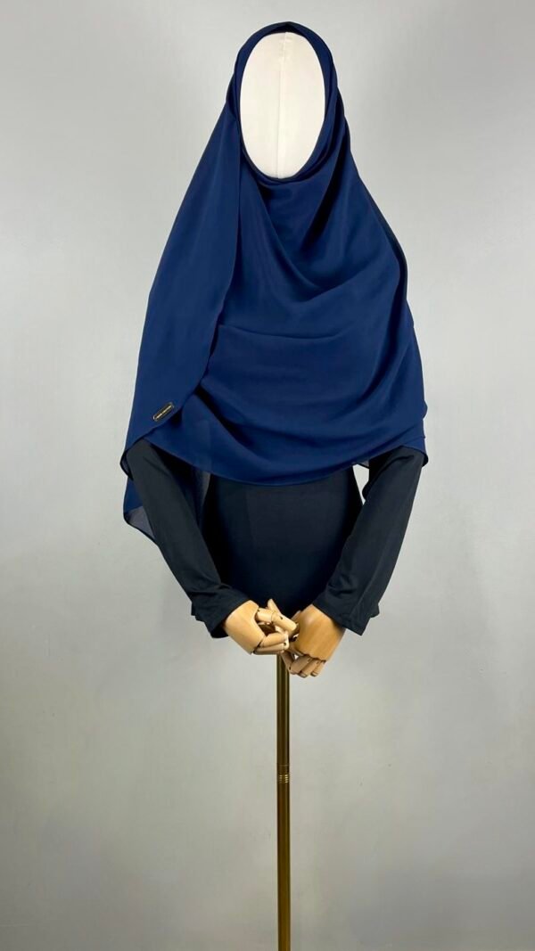 Solid Chiffon Double Loop Pre-stitched Hijab - Image 4