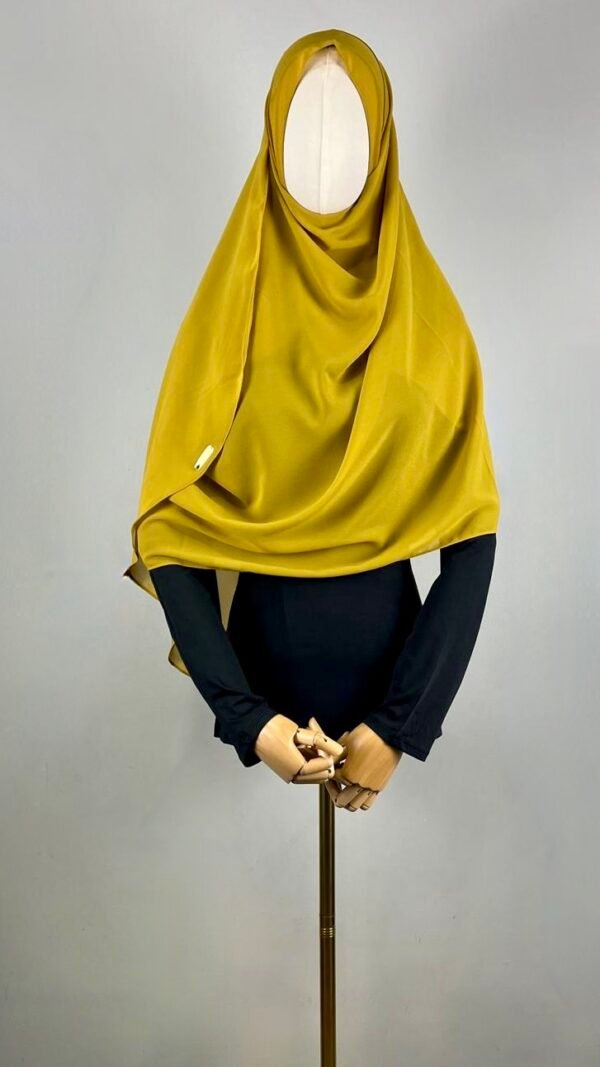Solid Chiffon Double Loop Pre-stitched Hijab - Image 2