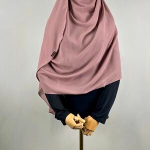 Solid Chiffon Double Loop Pre-stitched Hijab