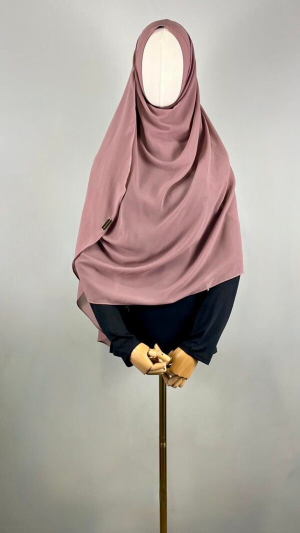 Solid Chiffon Double Loop Pre-stitched Hijab