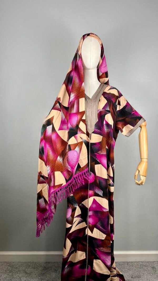 Ribbon Detail Maxi Dress and Large Scarf Set - Image 6