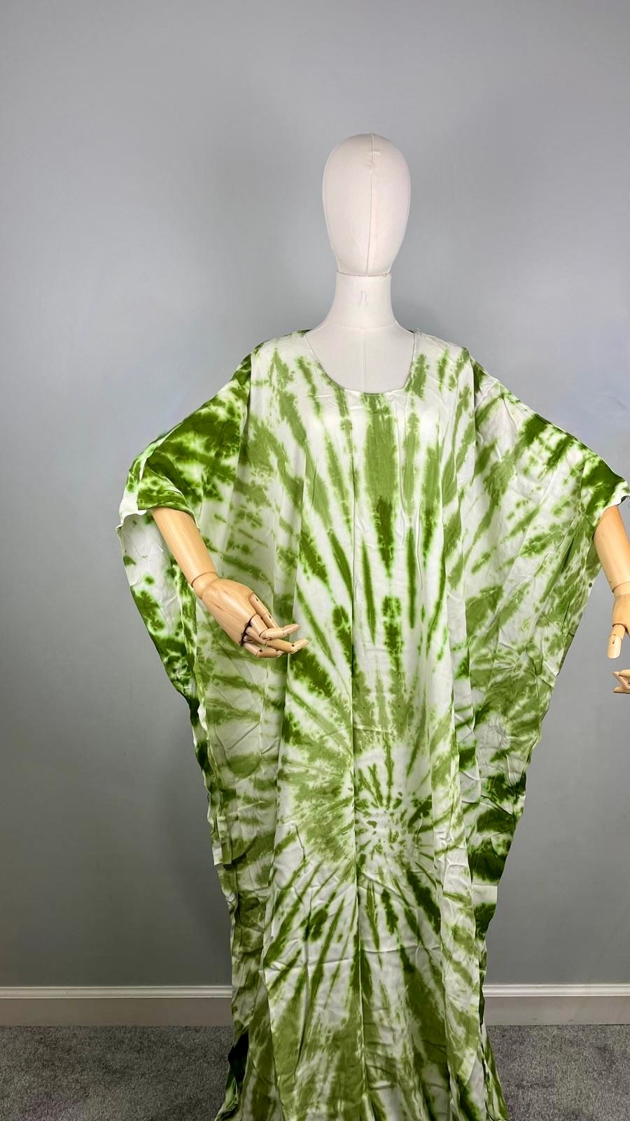 Tie Die Maxi Dress and Large Scarf Set (Starlight) - Image 6