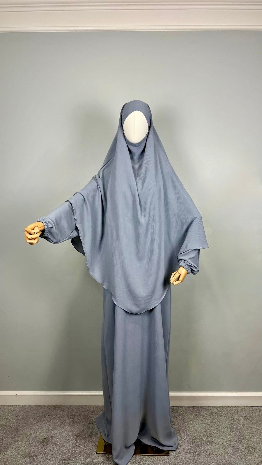 Cey Crush Dubai Abaya and Khimar Set (Light and Airy) - Image 8