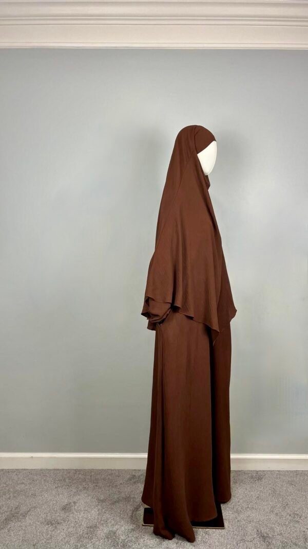 Cey Crush Dubai Abaya and Khimar Set (Light and Airy) - Image 5