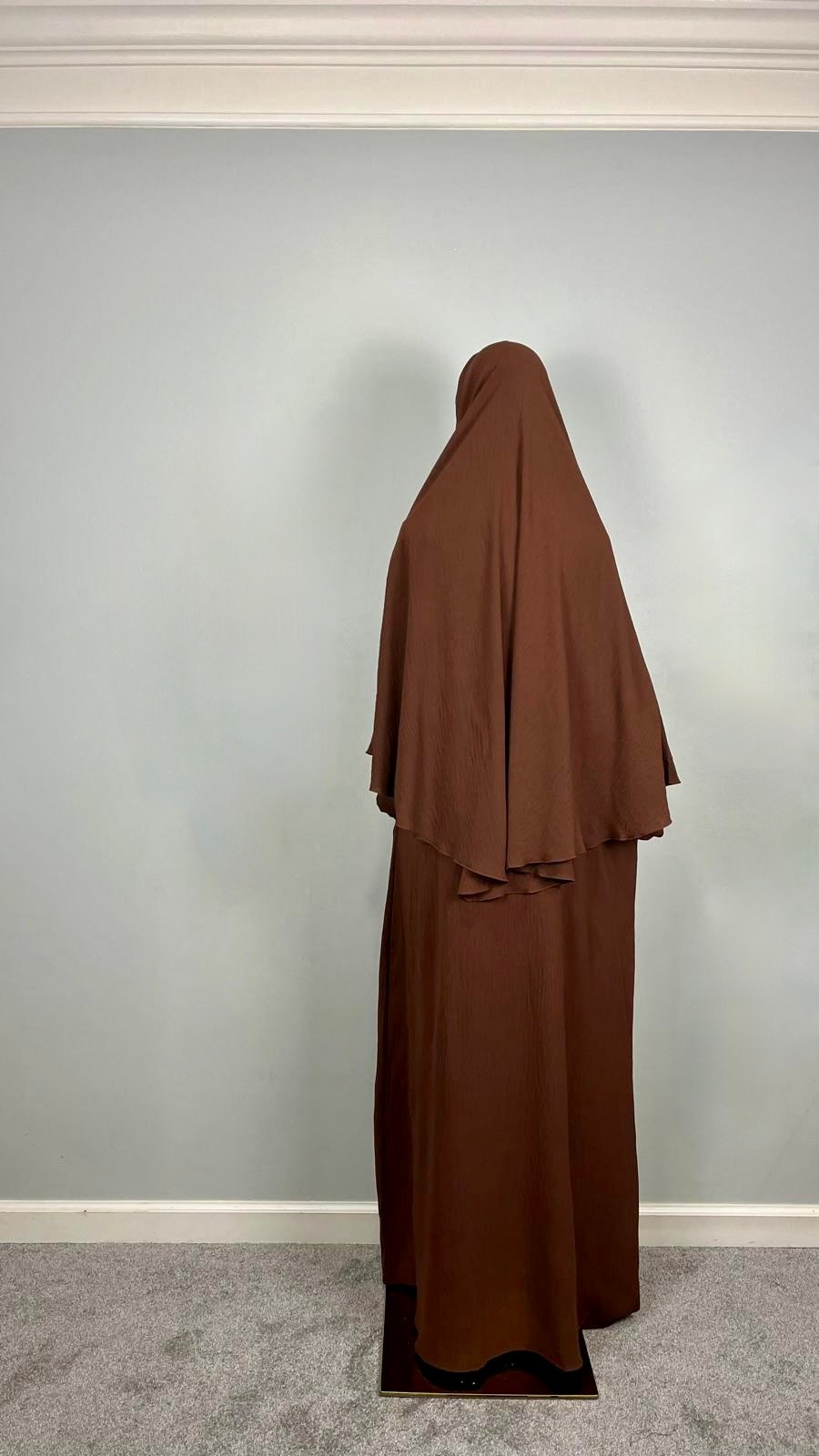 Cey Crush Dubai Abaya and Khimar Set (Light and Airy) - Image 2