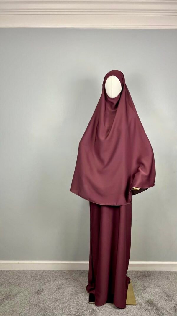 Zoom Dubai Abaya and Khimar Set (Simple and Elegant) - Image 6