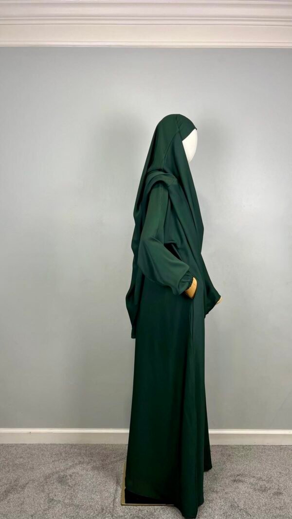 Zoom Dubai Abaya and Khimar Set (Simple and Elegant) - Image 4