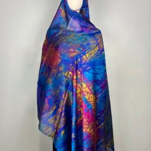Extra Large Silky Print Hijabs (Tropical Splash)
