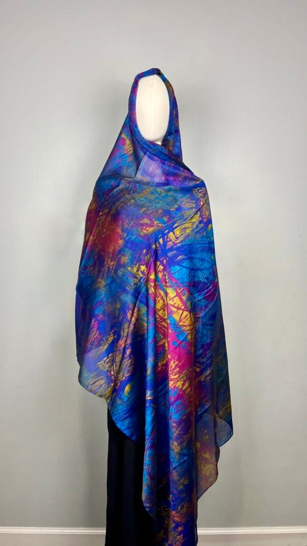 Extra Large Silky Print Hijabs (Tropical Splash)